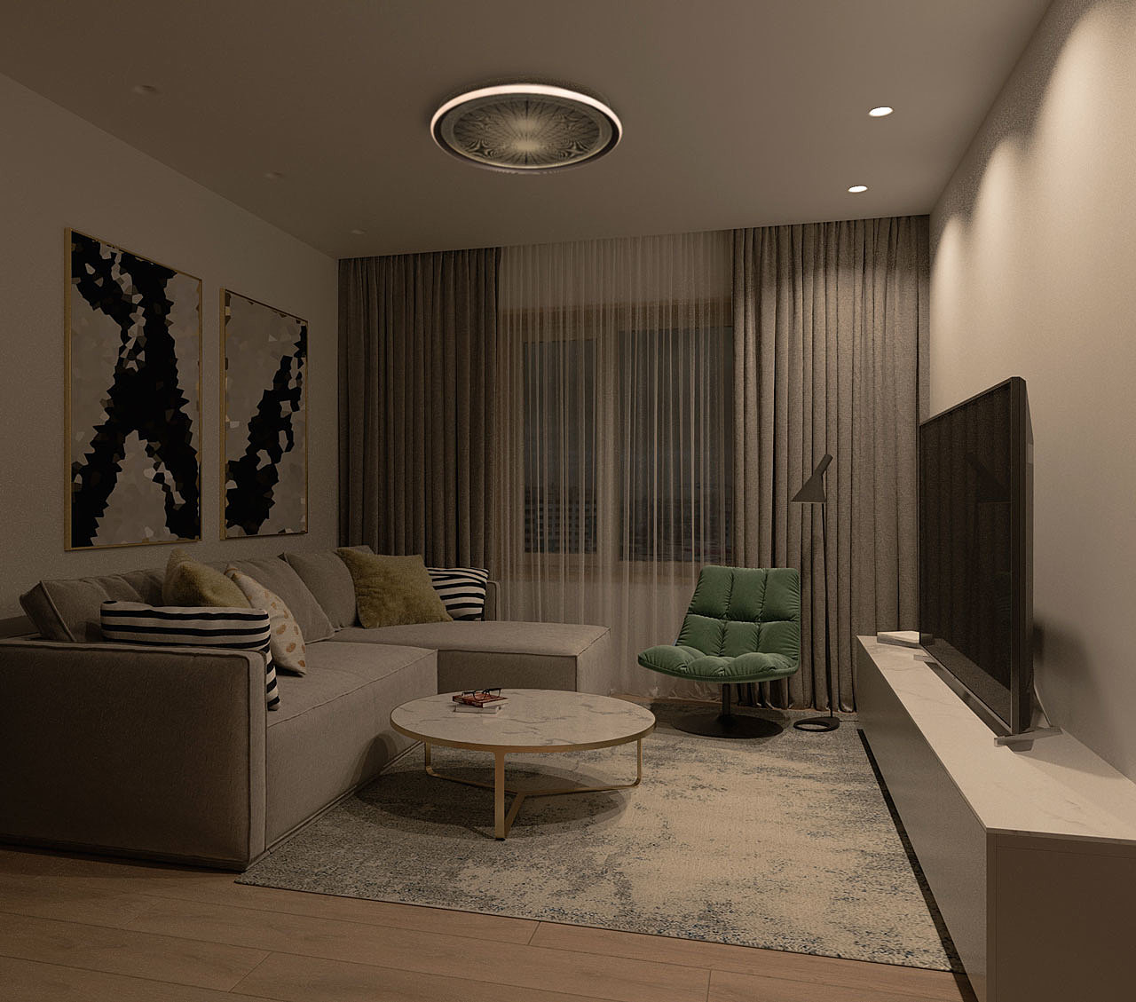 Светильник потолочный De Markt Норден 660014501