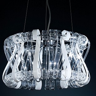 Подвесная хрустальная люстра Volution Citilux CL326P09.1