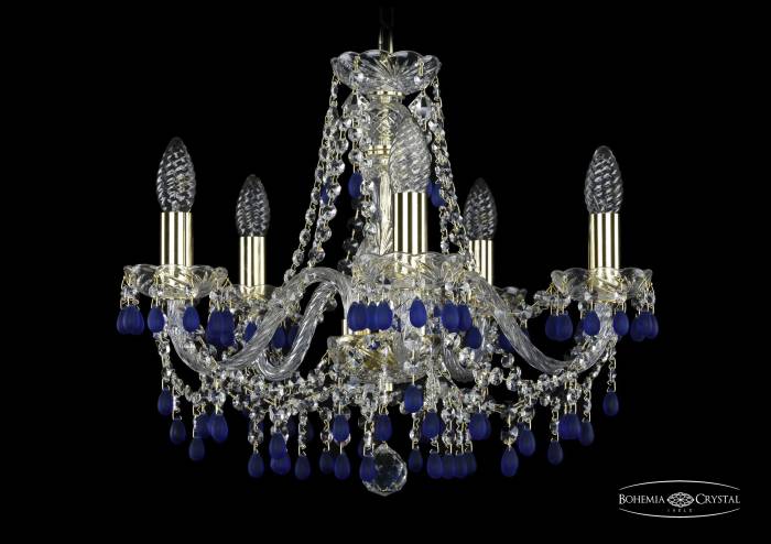 Подвесная хрустальная люстра 1410 Bohemia 1410/5/160 G V3001