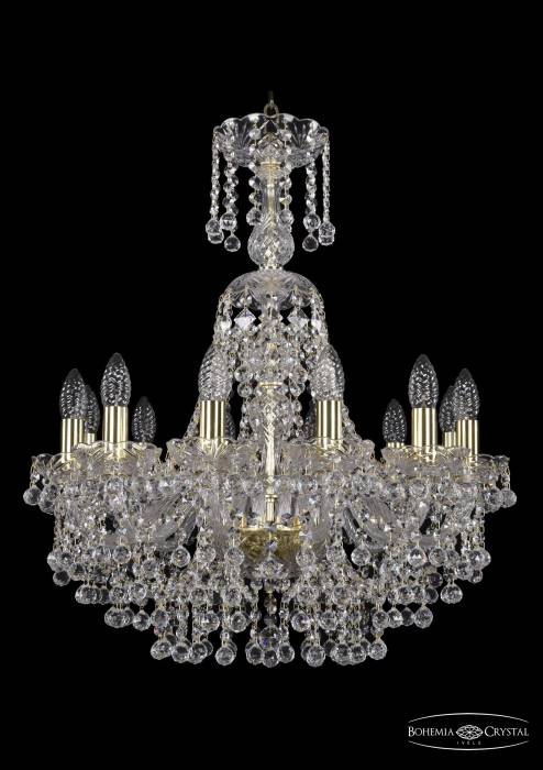 Подвесная хрустальная люстра 1409 Bohemia 1409/12/195/XL-68 G