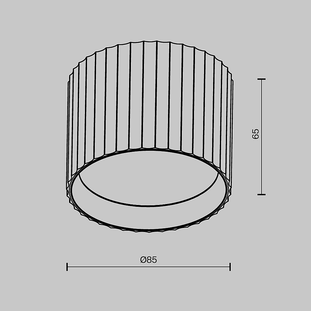 Накладной светильник Maytoni Calipso C106CL-GX53-W