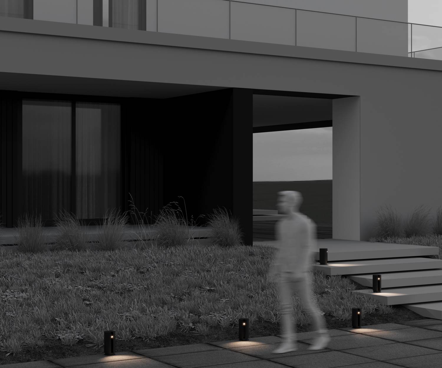 Уличный наземный светильник Maytoni Cave O468FL-L3B3K