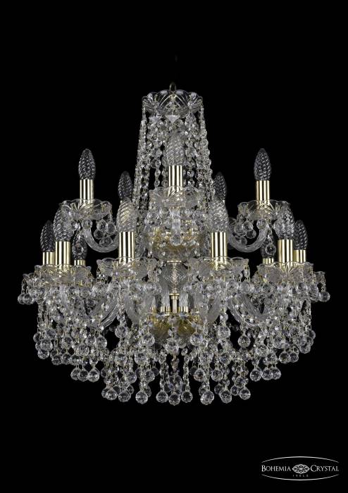Подвесная хрустальная люстра 1409 Bohemia 1409/10+5/195/2d G