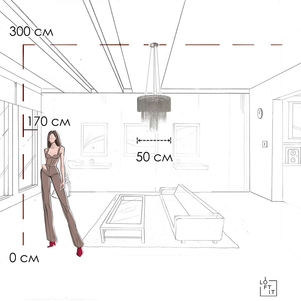 Подвесная люстра Loft It Opera 10406/500 Подвесная люстра Loft It Opera 10406/500