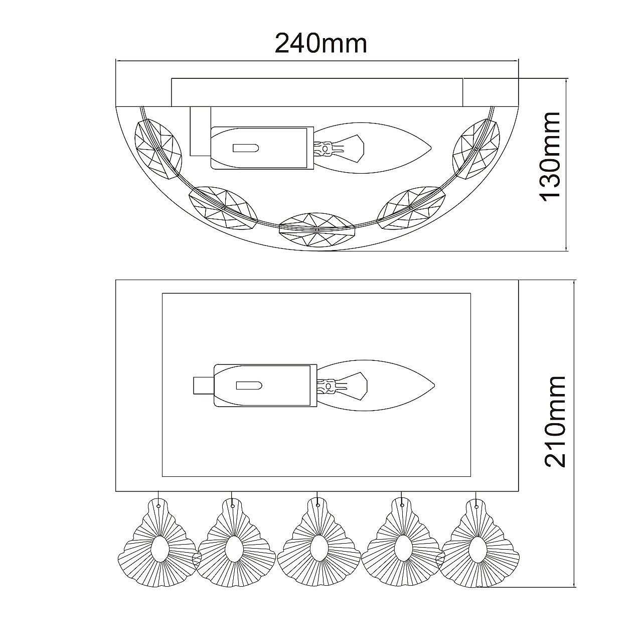 Настенное бра MW Light Жаклин 465026601