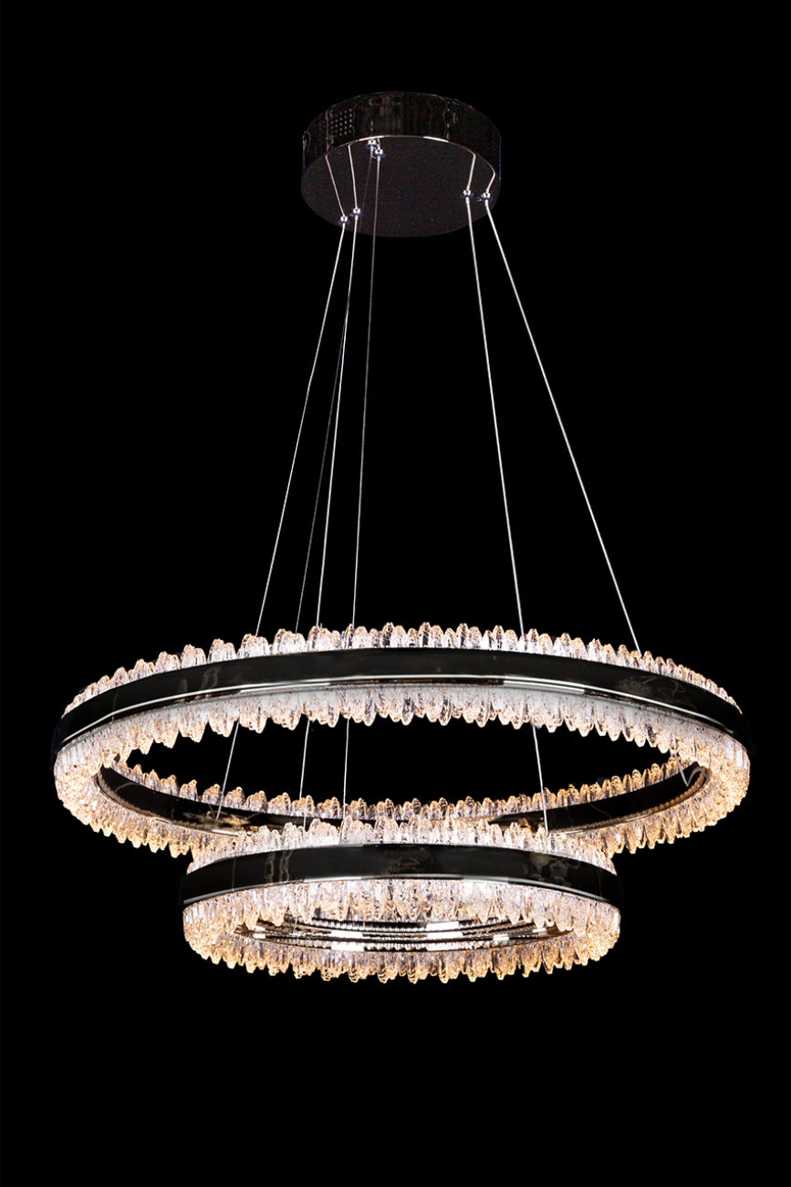 Подвесная люстра LEON Michel LE7720/800-2K Black Chrome