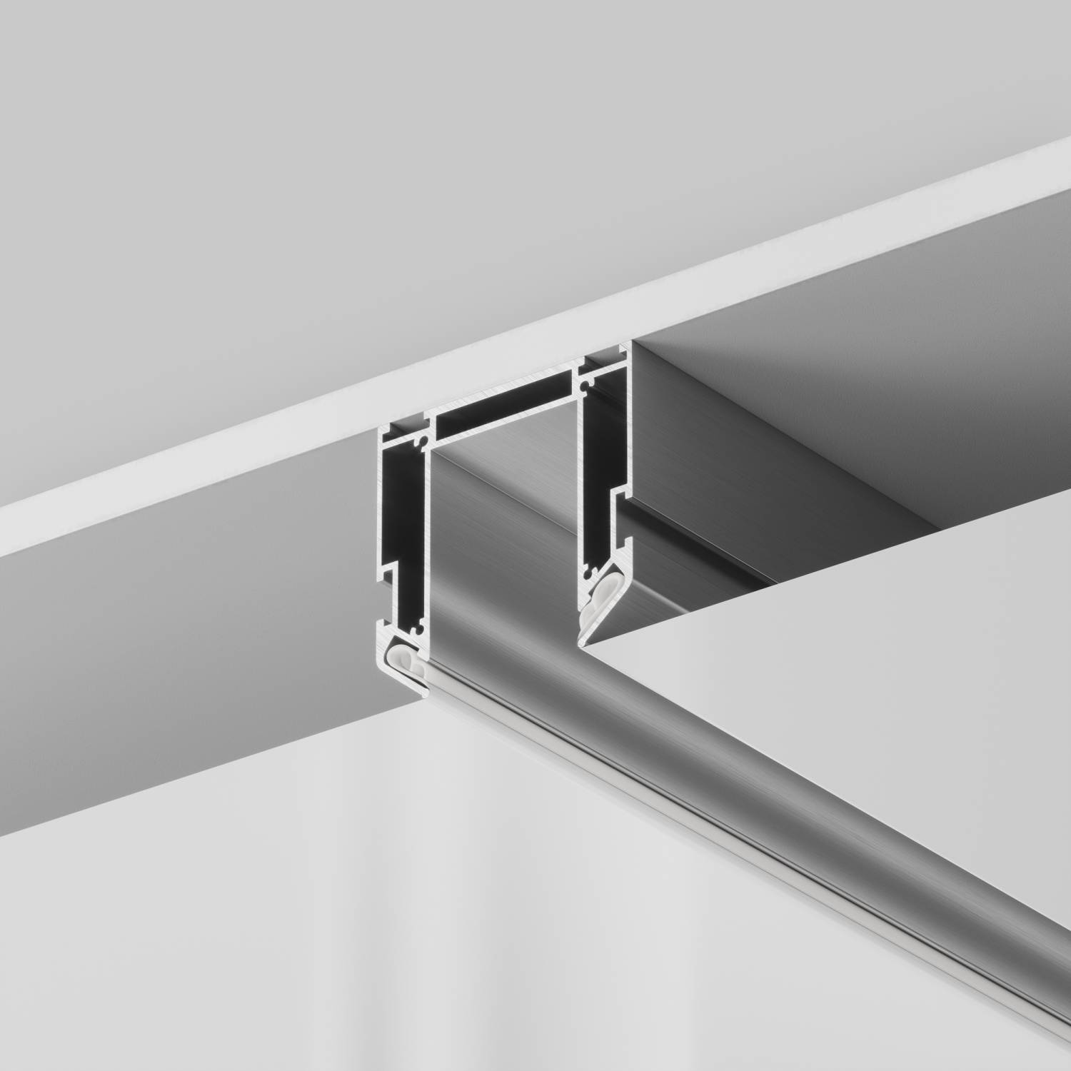 Профиль для монтажа Gravity в натяжной ПВХ потолок, 2м Maytoni Accessories for tracks Gravity TRA010MP-212S