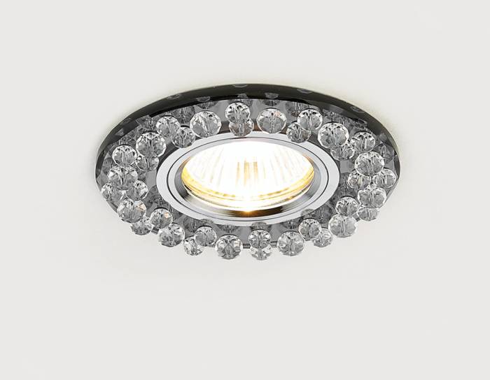Встраиваемый светильник Ambrella Crystal K230 BK