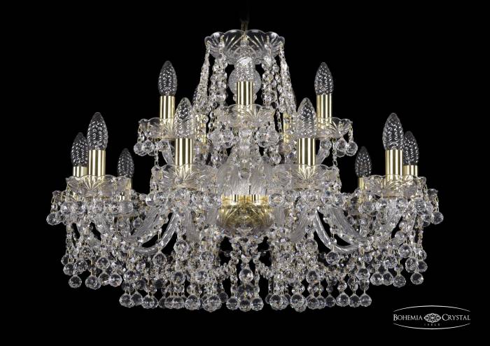 Подвесная хрустальная люстра 1409 Bohemia 1409/10+5/240 G