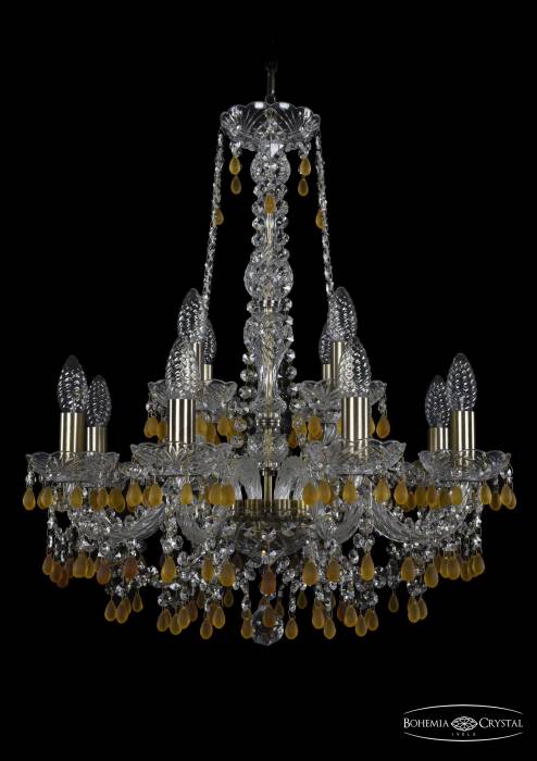 Подвесная хрустальная люстра 1410 Bohemia 1410/8+4/195/h-63 Pa V1003