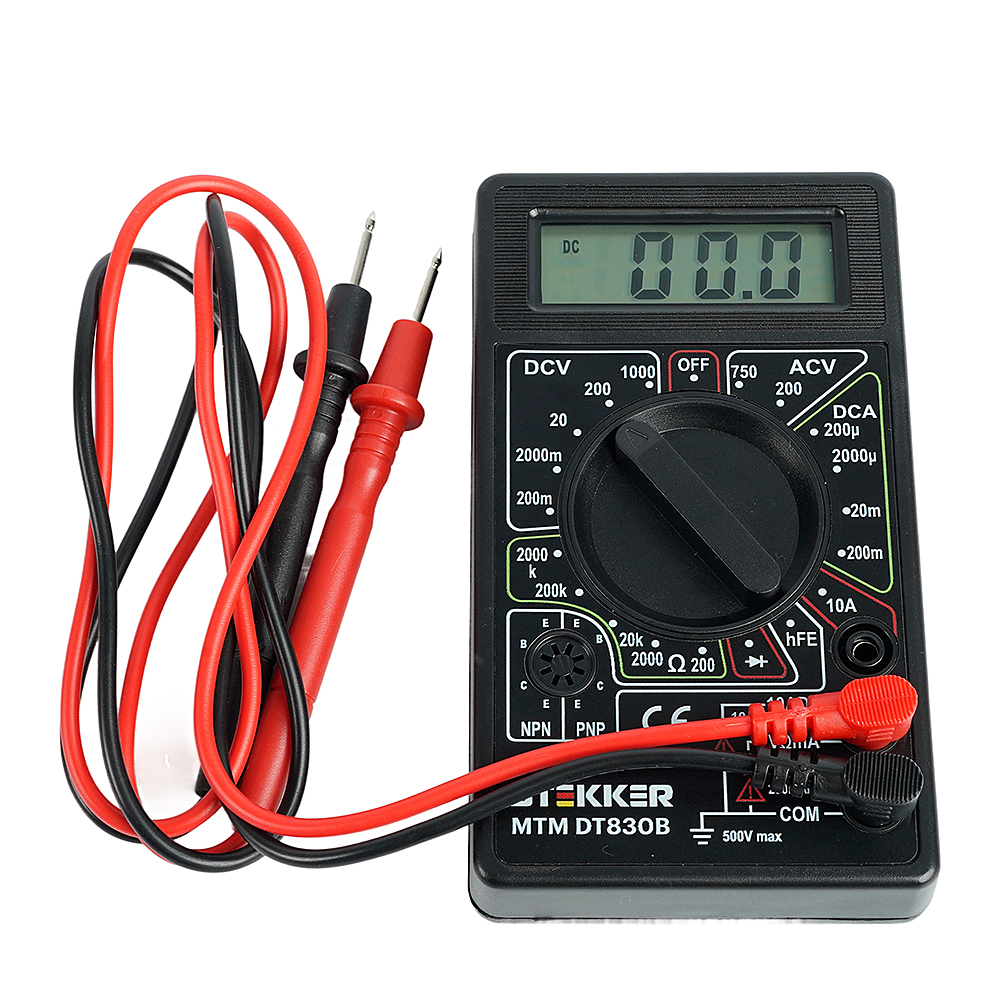 Мультиметр цифровой, портативный,1999 отсчетов Stekker MTM DT830B 49992