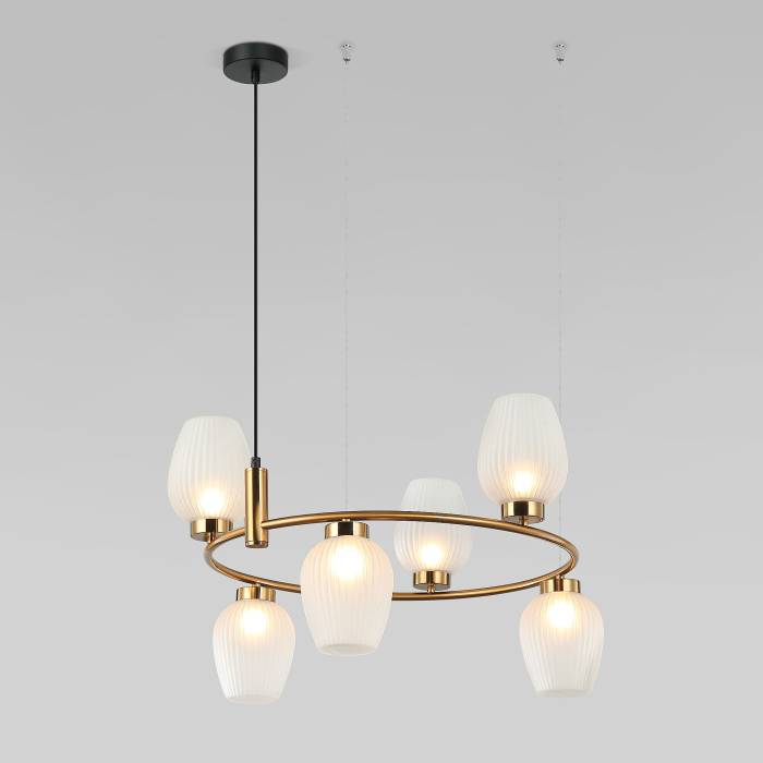 Подвесная люстра Eurosvet Alva 30183/6 латунь Smart