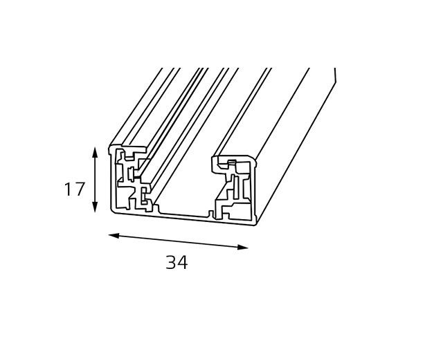 Шинопровод Italline WSO WSO 16 black