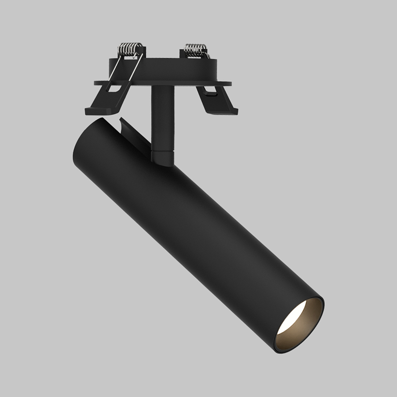 Светильник светодиодный спот 6W потолочный встраиваемый 220V, LED 3000K, Черный IL.0005.2201-R-BK