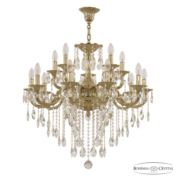 Подвесная хрустальная люстра Verona Bohemia 72199/10+5/250 B G