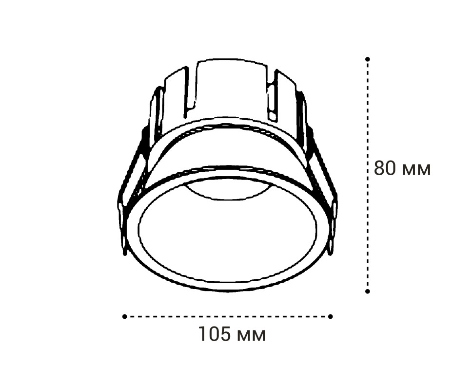 Встраиваемый светильник Italline IT06-6032 IT06-6032 white 4000K