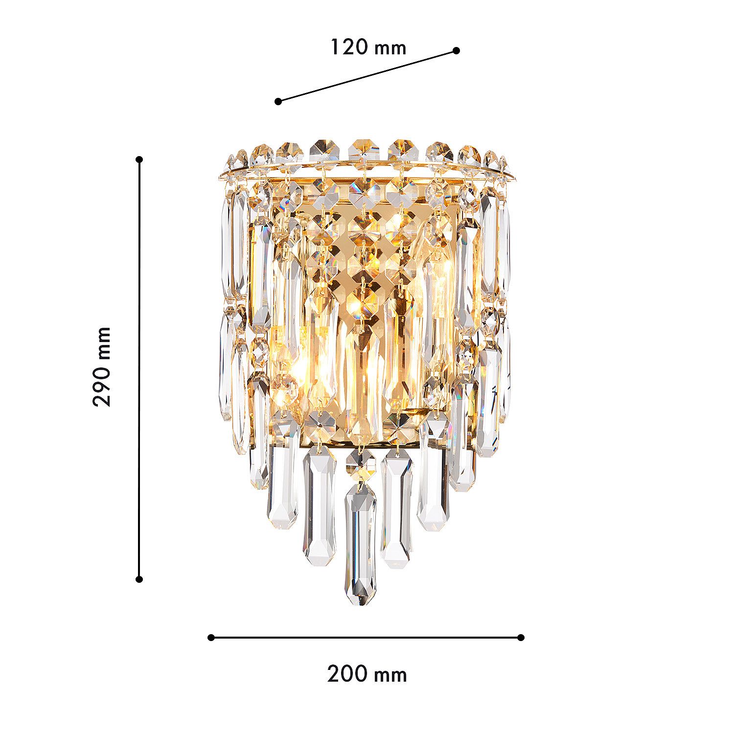 Настенное бра Favourite Diadem 4724-2W Настенное бра Favourite Diadem 4724-2W