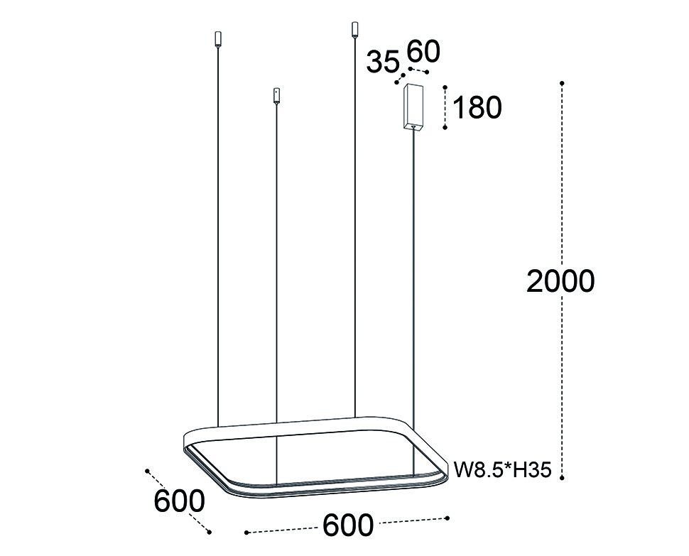 Подвесная люстра Italline IT013-6031 white 3000K