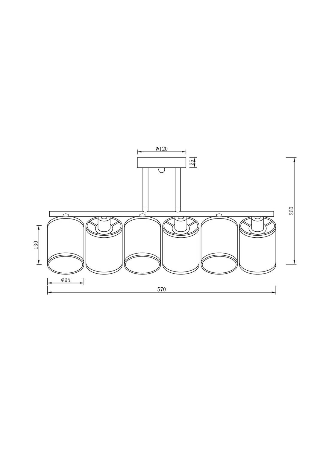 Потолочная люстра Freya Course FR5136PL-06CH