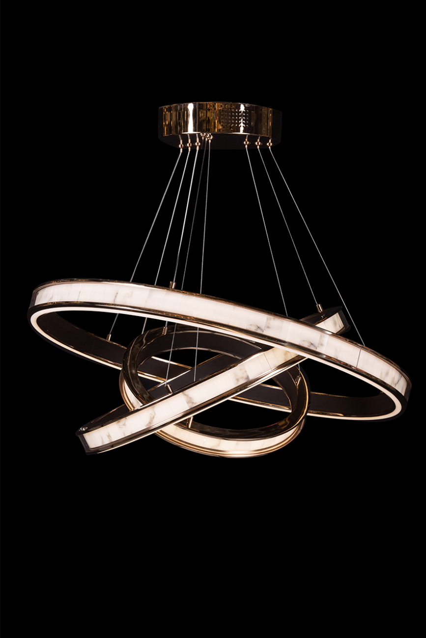 Подвесная люстра LEON Christine LE7702/800-3K Gold