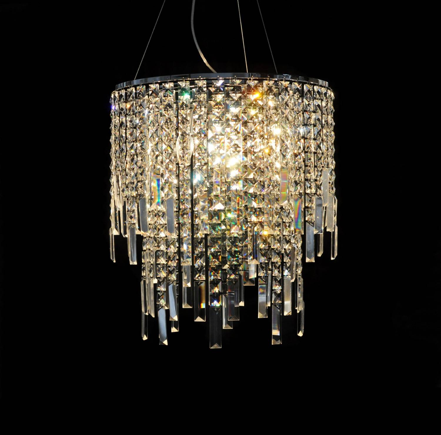 Подвесная хрустальная люстра Zucchero Lumina Deco LDP 2159-350 CHR