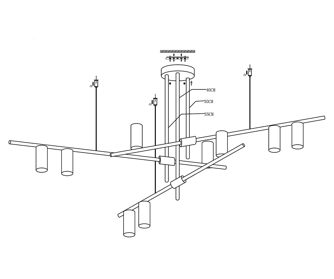 Подвесная люстра KINK Light Рия 07621-9,19