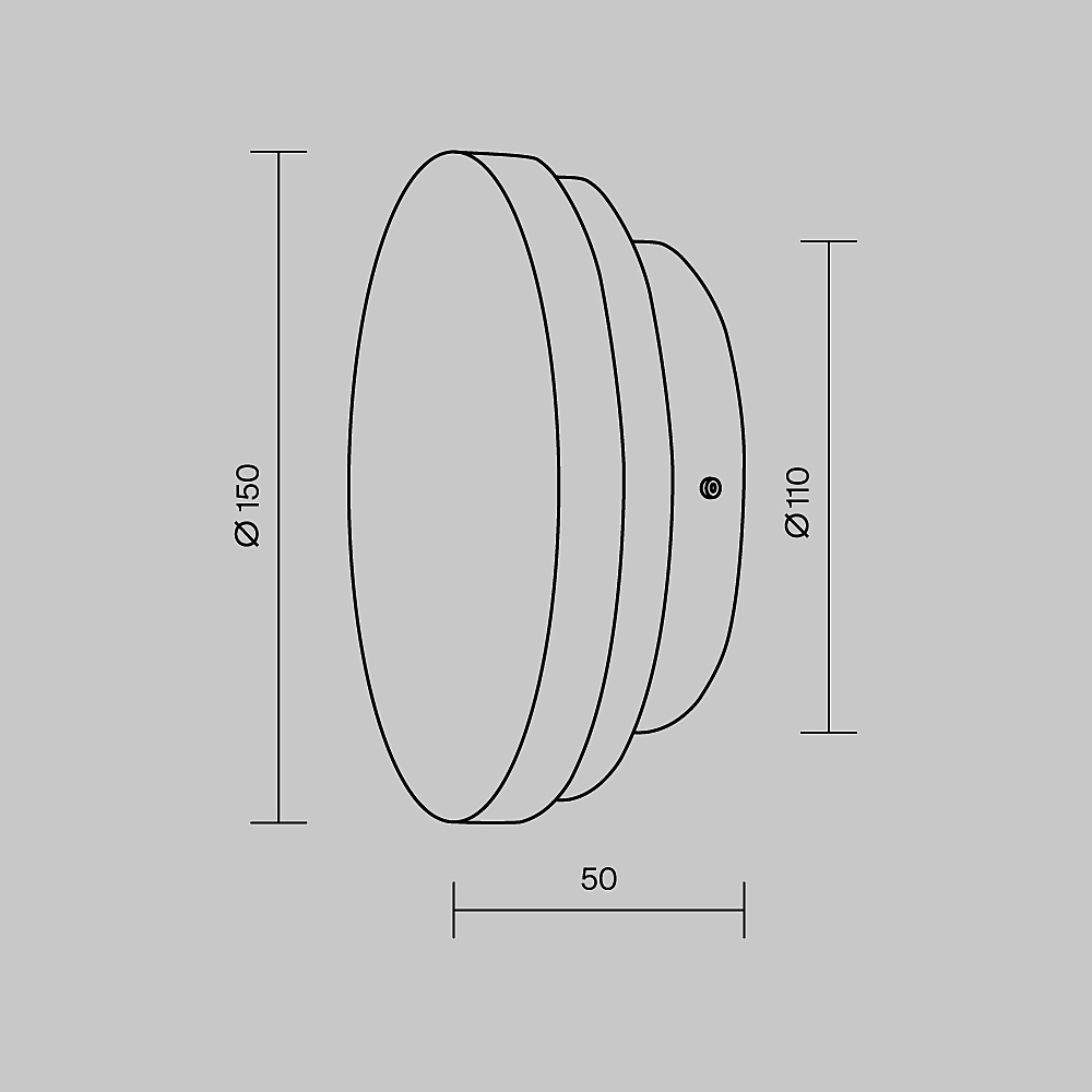 Настенный светильник Maytoni Basic Texture MOD461WL-L5BK