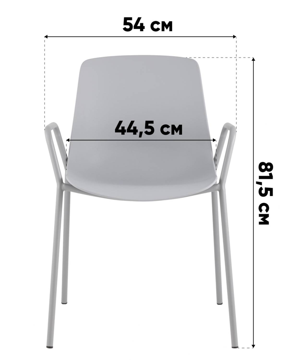 Стул пластиковый Stool Group Kaira SL-7201F yellow 90208
