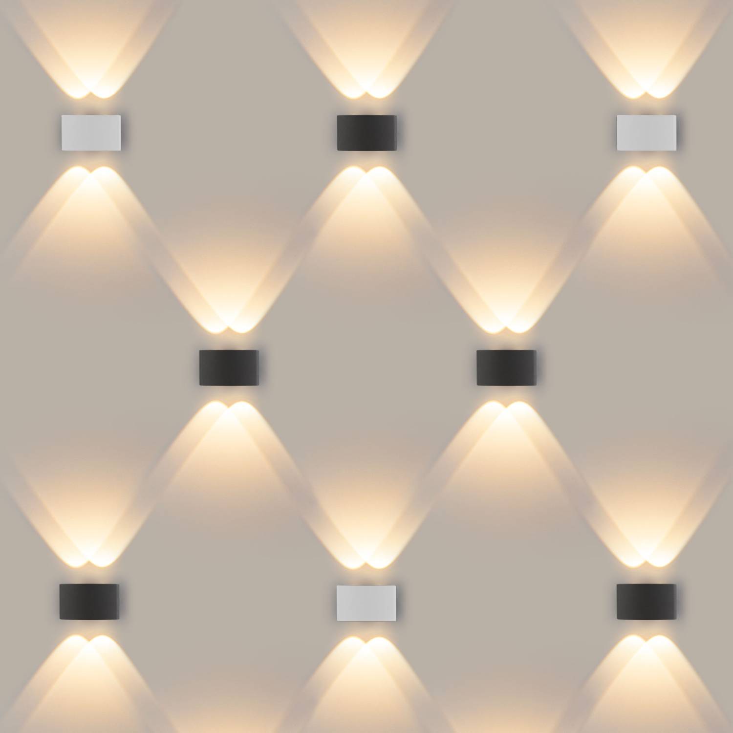 Уличный настенный светильник Elektrostandard 1555 1555 TECHNO LED TWINKY DOUBLE серый