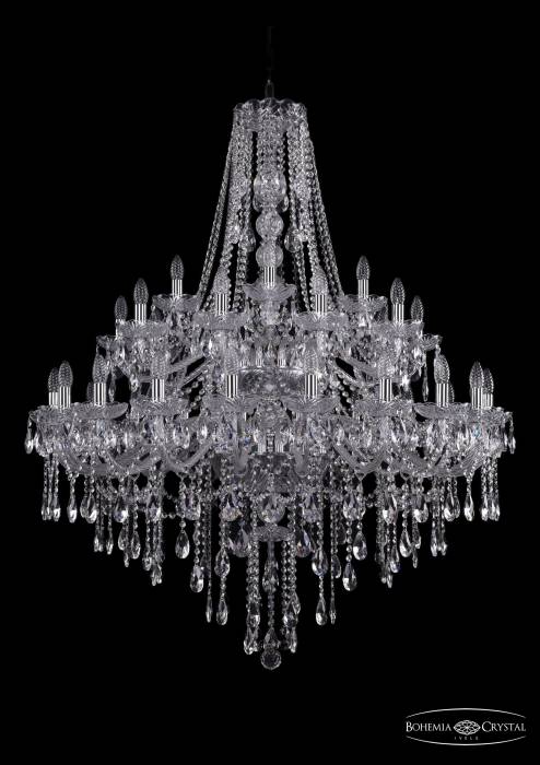 Подвесная хрустальная люстра 1415 Bohemia 1415/20+10+5/400/2d Ni