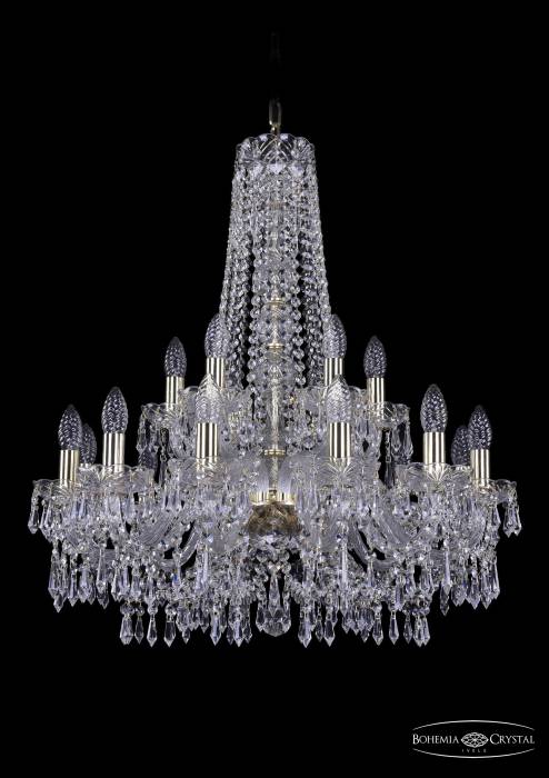 Подвесная хрустальная люстра 1403 Bohemia 1403/12+6/240/h-76 G