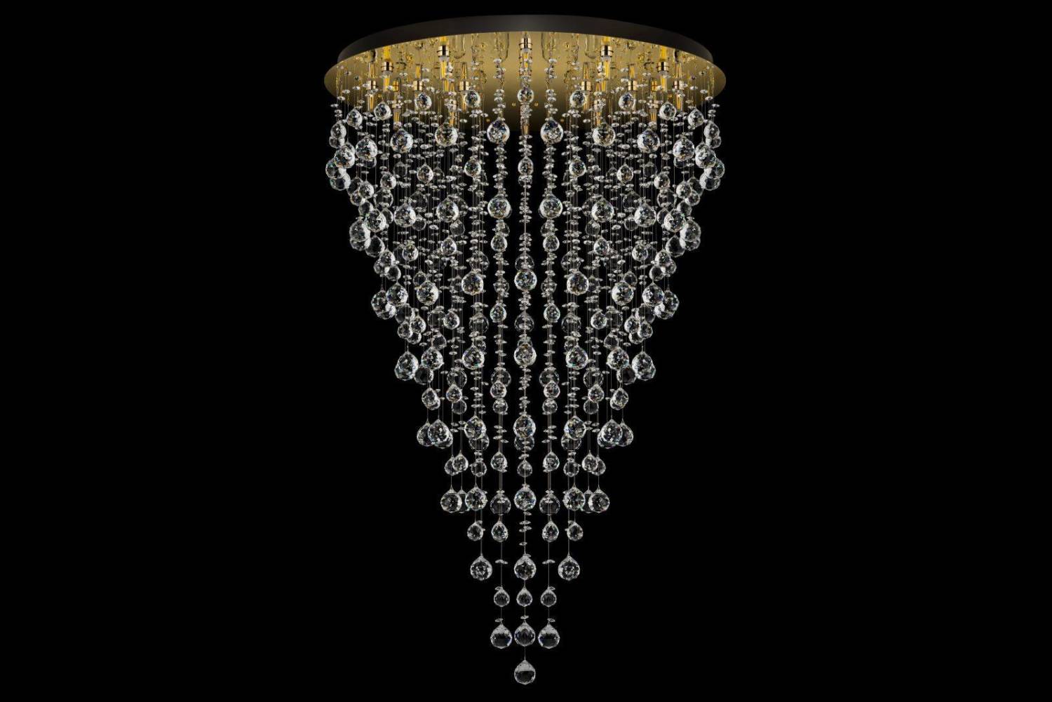 Потолочная люстра Arti Lampadari Flusso Gold Flusso H 1.4.80.615 G