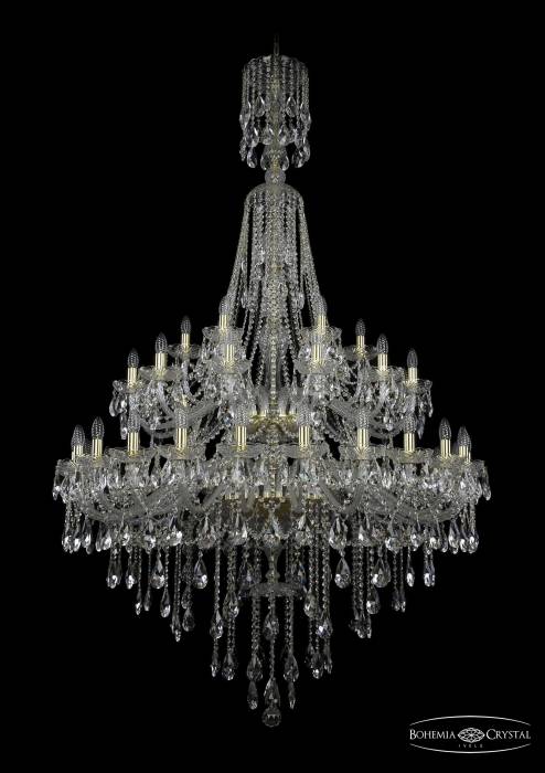 Подвесная хрустальная люстра 1415 Bohemia 1415/24+12+6/460/XL-213/2d G