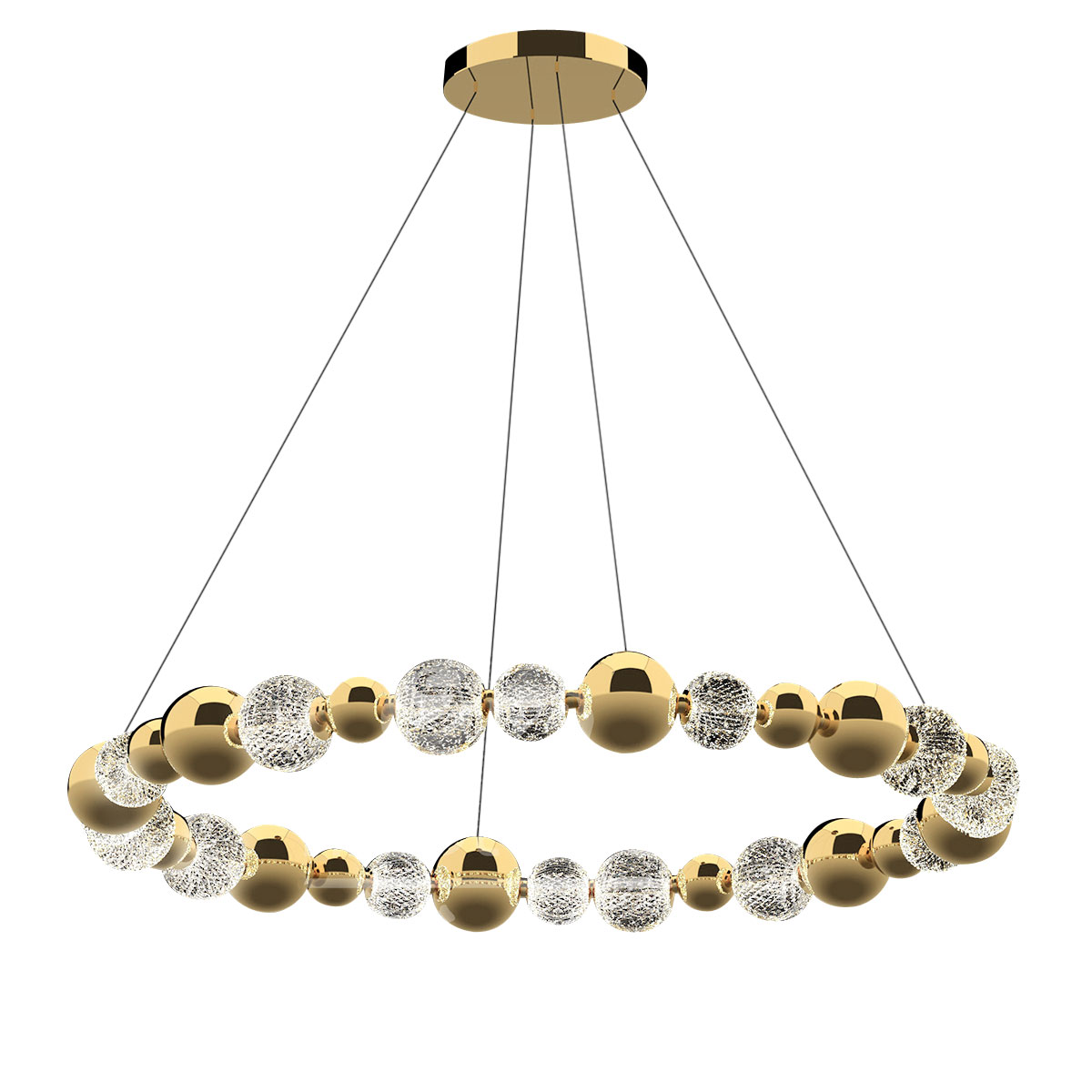 Подвесная люстра Delight Collection Elliot Diamante MD21001002-1F gold Подвесная люстра Delight Collection Elliot Diamante MD21001002-1F gold