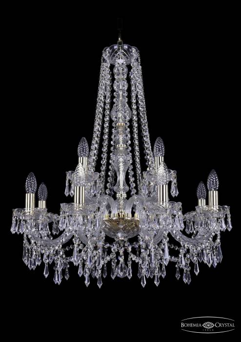 Подвесная хрустальная люстра 1403 Bohemia 1403/8+4/240/h-76 G