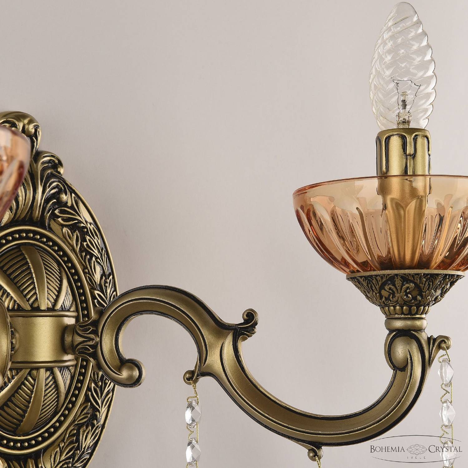 Настенное бра Bohemia AL7801 AL7801B10/2/175 A AGB P Amber/M-1H