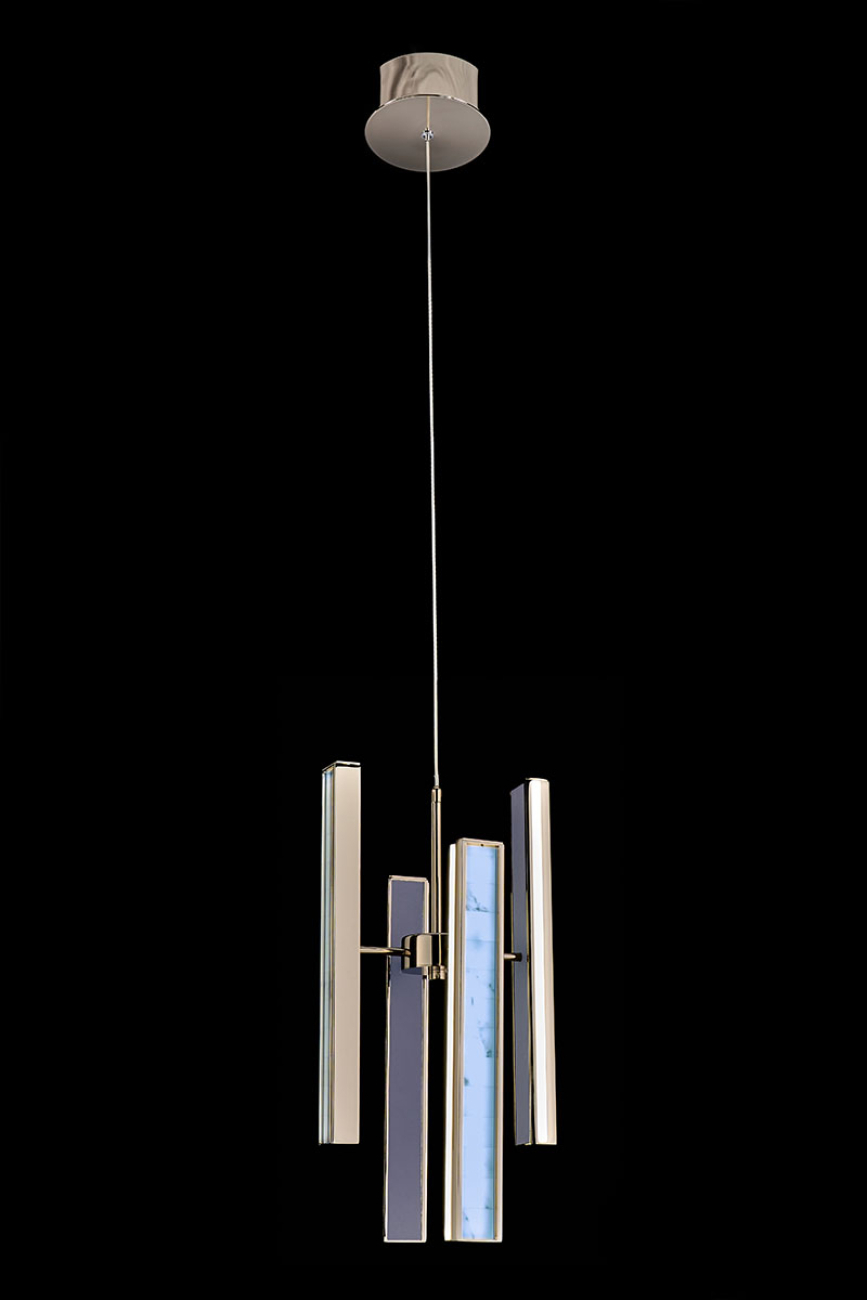 Светильник подвесной LEON Christine LE7702/4S Black Chrome