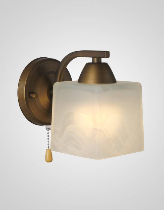 Настенное бра Мелодия Света Cube P9484-1W AB 000022896