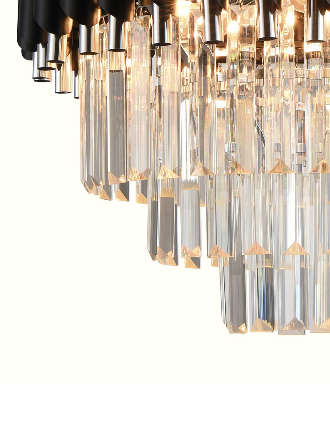 Подвесная люстра Natali Kovaltseva Darian DARIAN 76017/5C CHROME BLACK