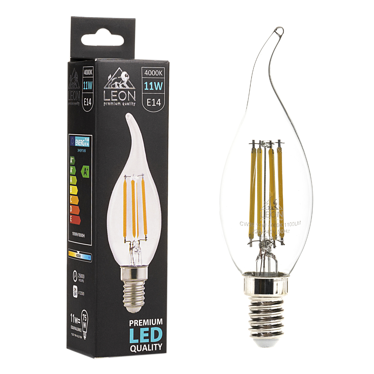 Светодиодная лампа LEON LE-CW35-11W-4000K-E14/CL