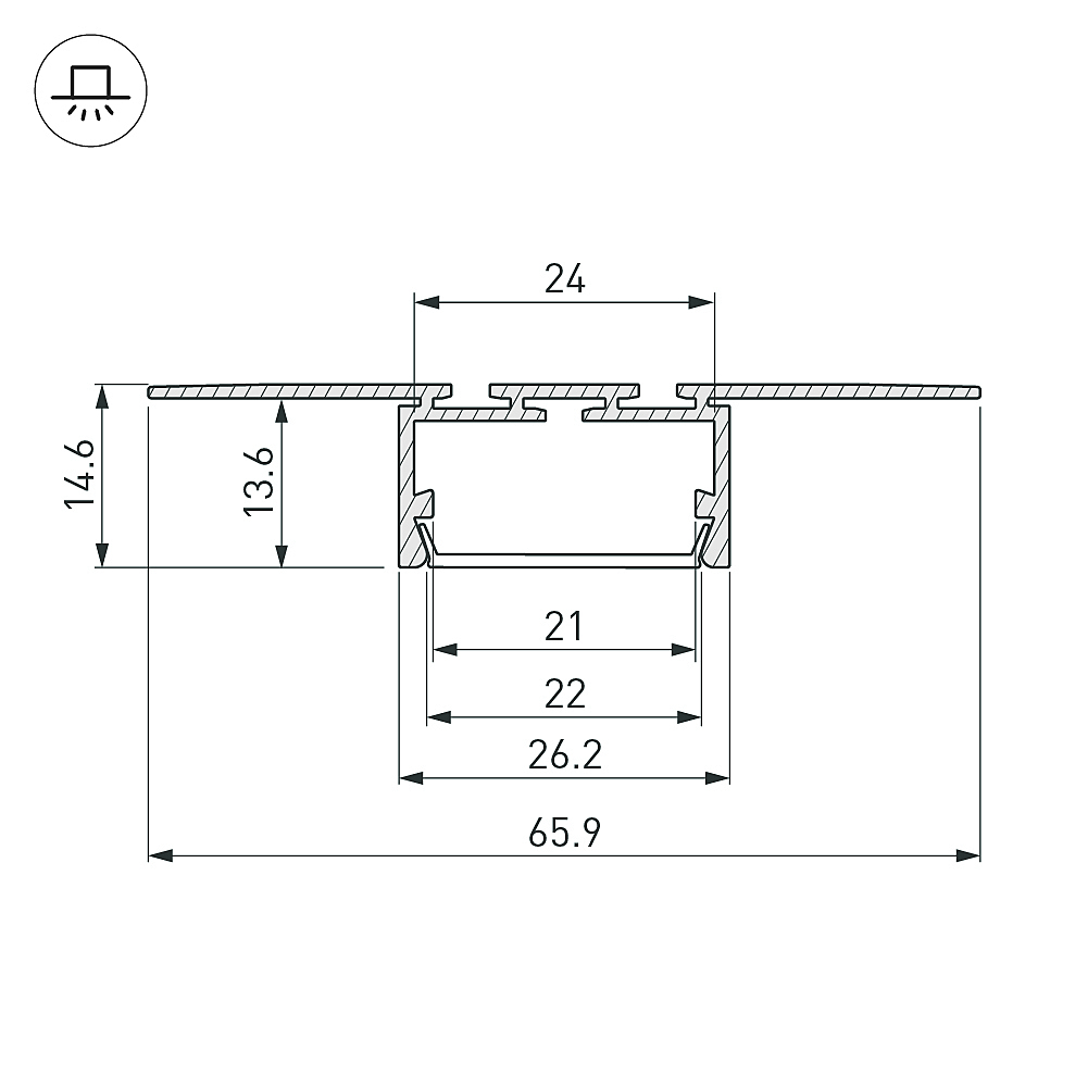 Профиль Arlight Pls-Lock 042807