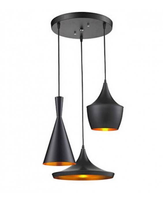 Светильник подвесной Lumina Deco Foggi LDP 7712-3 BK