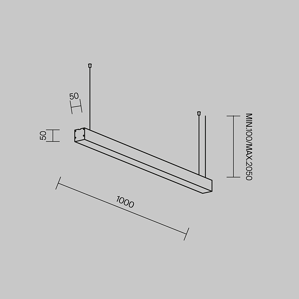 Светильник подвесной Maytoni Подвесные линейные светильники LL312028