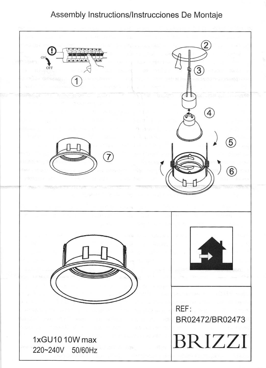 Встраиваемый светильник Brizzi Leos BR02472