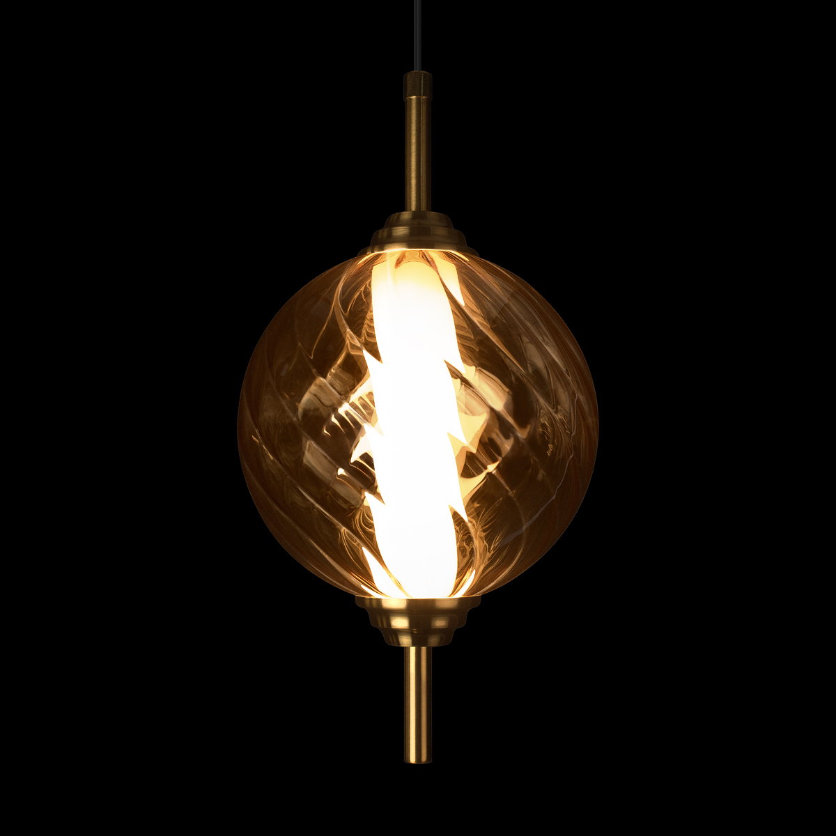 Светильник подвесной Loft It Helix 10421/B Amber