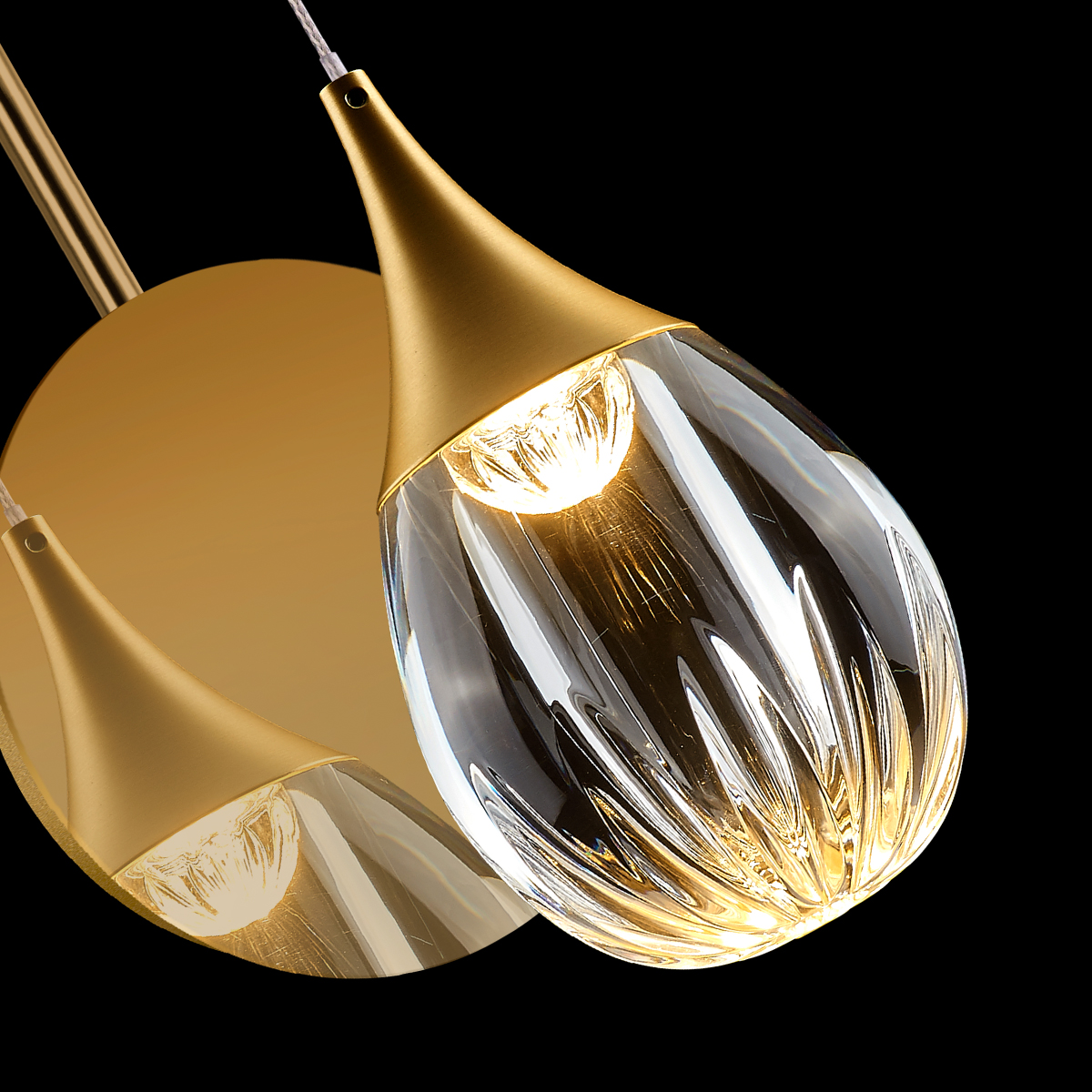 Настенное бра Delight Collection Stilla MB24001004-1A gold/clear