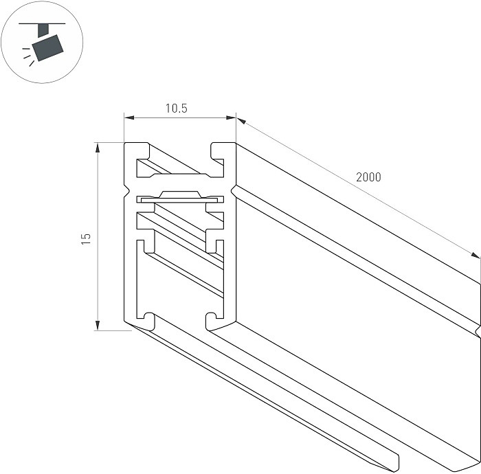 Шинопровод Arlight Mag-Microcosm 043050