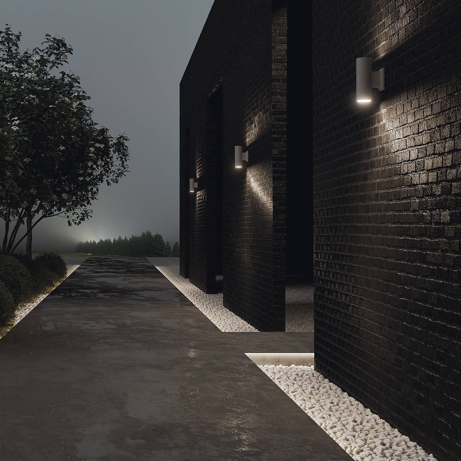 Уличный настенный светильник Maytoni Bowery O574WL-02GR