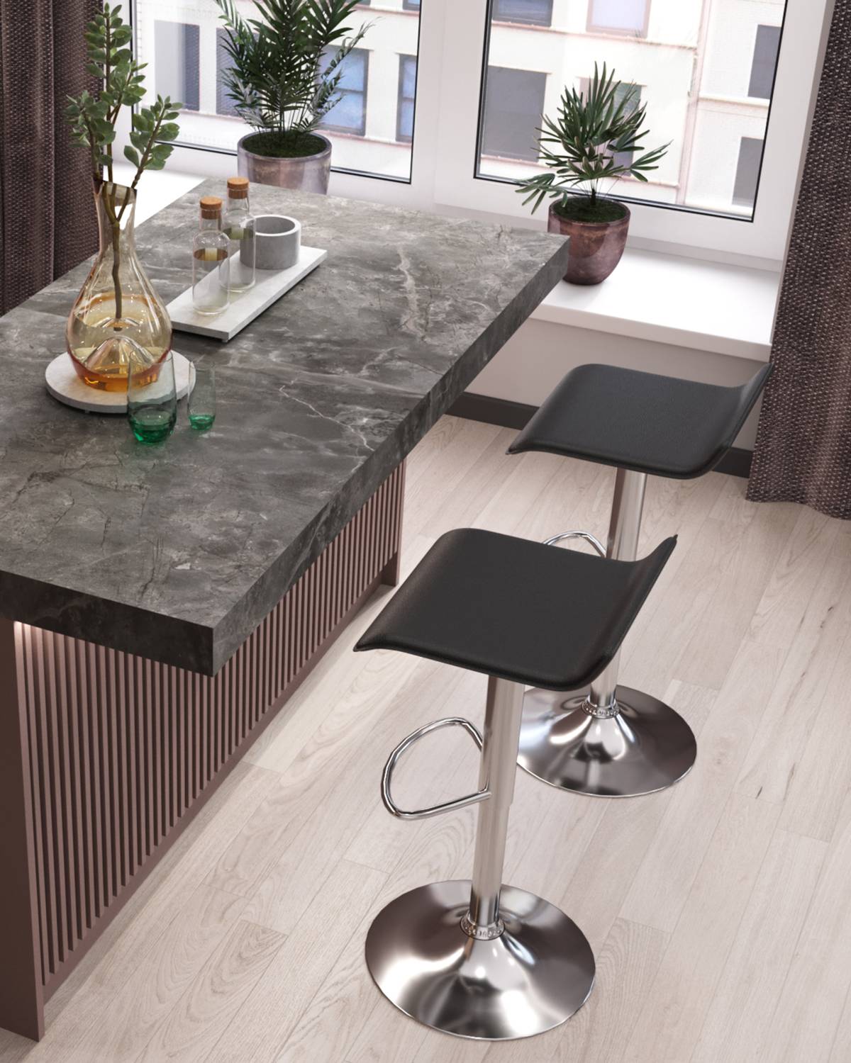 Барный стул Stool Group Hi-tec NEW FLANAGAN BLACK