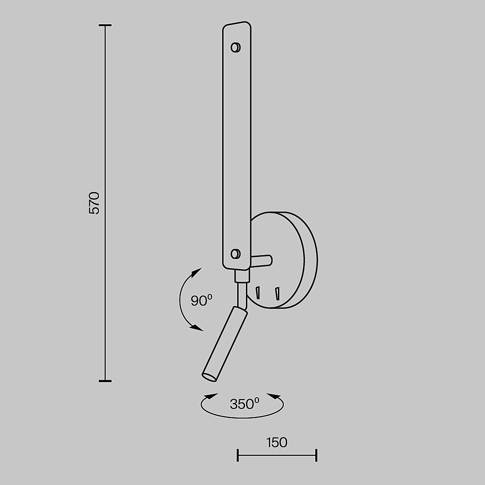 Настенный светильник Maytoni Combo MOD214WL-L8W3K